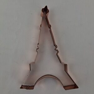 Eiffel Tower Old River Road Copper Cookie Cutter Large 7 Inch Paris France NEW